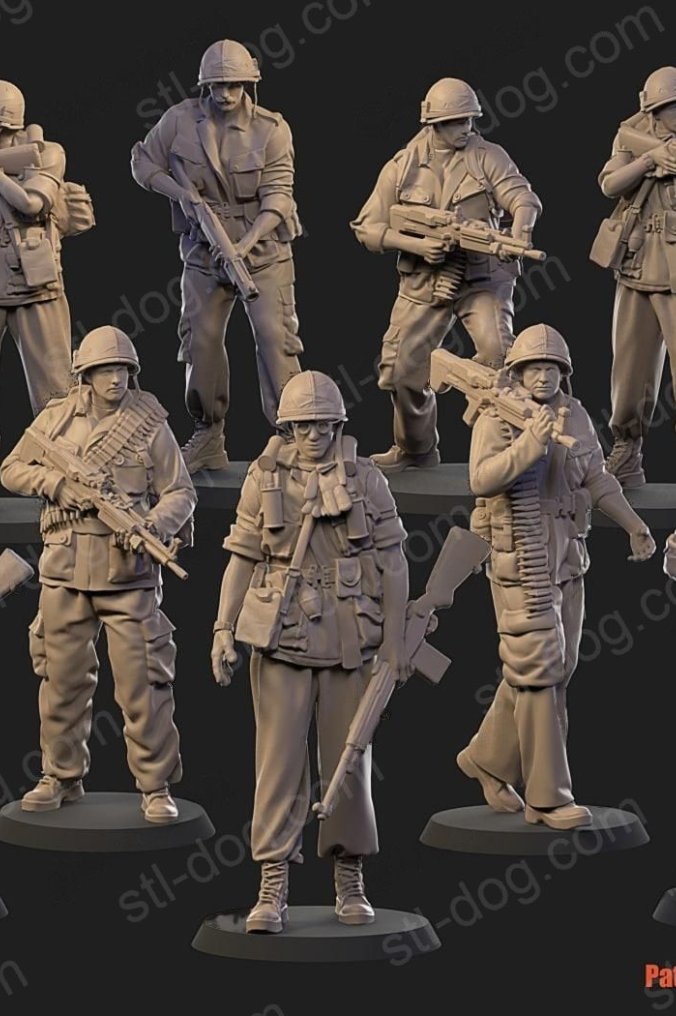 兵人 战争艺术越南 3D打印图纸